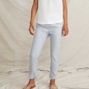 Marine Layer Allison Pants Blue/White Stripe